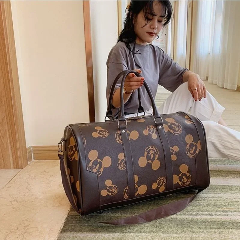 Disney Mickey Fashion valigia borsa da viaggio borsa da viaggio da uomo e da donna borsa da viaggio monospalla di grande capacità