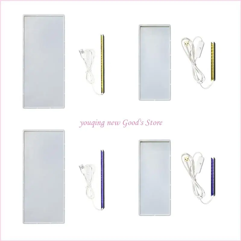 

57QA Силиконовые формы для ночников для литья эпоксидной смолы USB-светильник для украшения стола