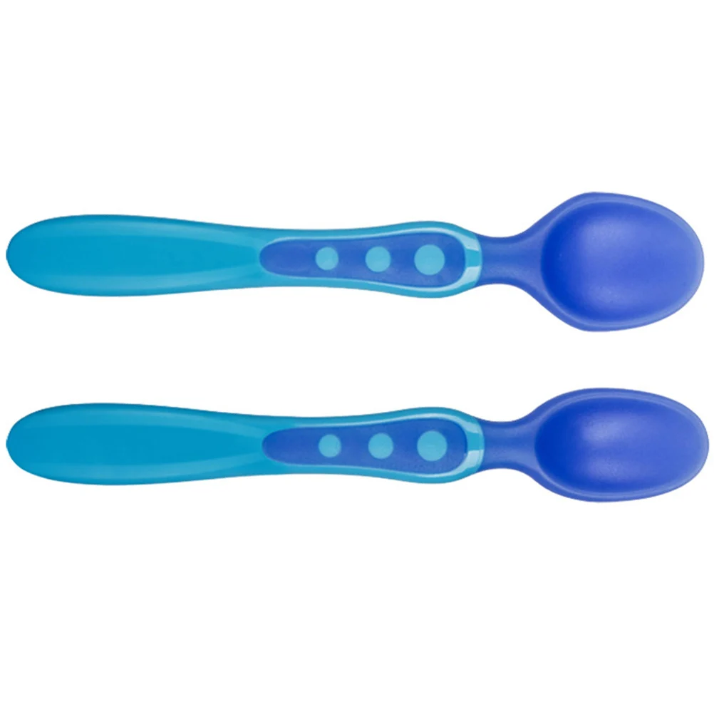 

Spoon Baby Feeding Toddler Training Food Grade Safe Durable Dessert Cake Water Porridge Soup Ergonomic Handle Comfortable