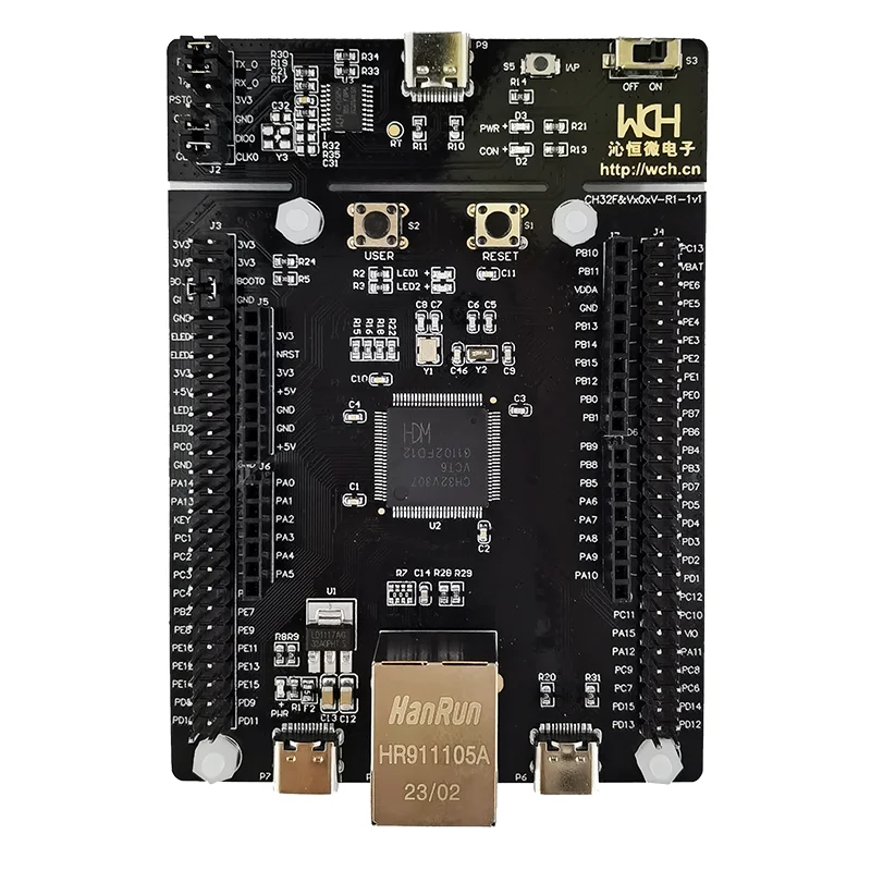 1/2Pcs/Lot CH32V307 Evaluation Board RISC-V MCU Onboard Wch-link