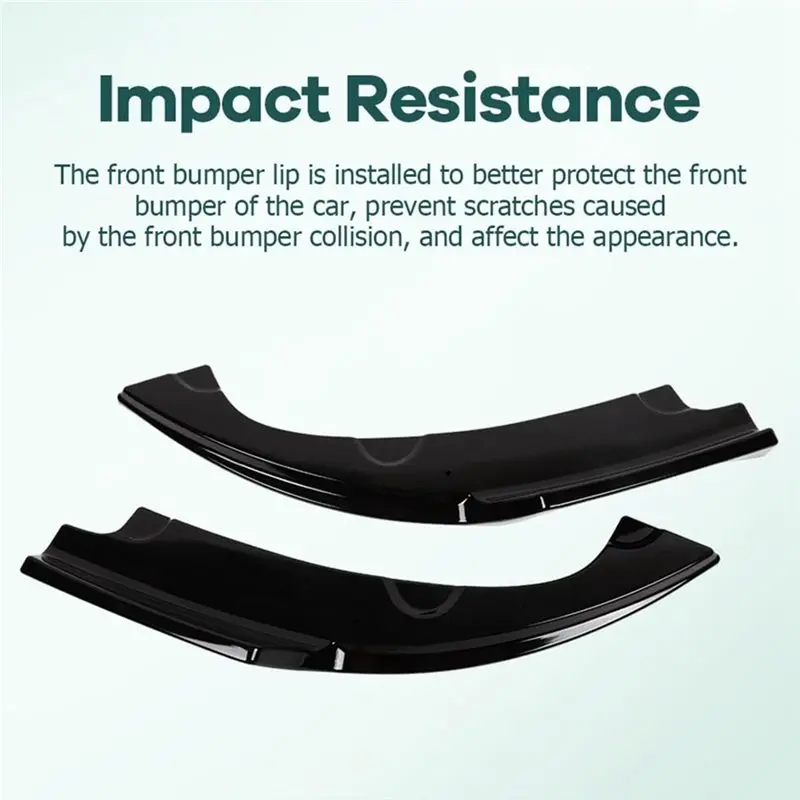 Rear Bumper Spoiler Lip Splitter Side Skirt Canard Trim For Honda Civic 2016-2019 Diffuser Accessories view 2