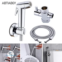 Handheld Bidet Sprayer Accessories For Bathroom Toilet Kitchen Garden Stainless Steel 1.5m Tube ABS Ajustable Bidets Shower
