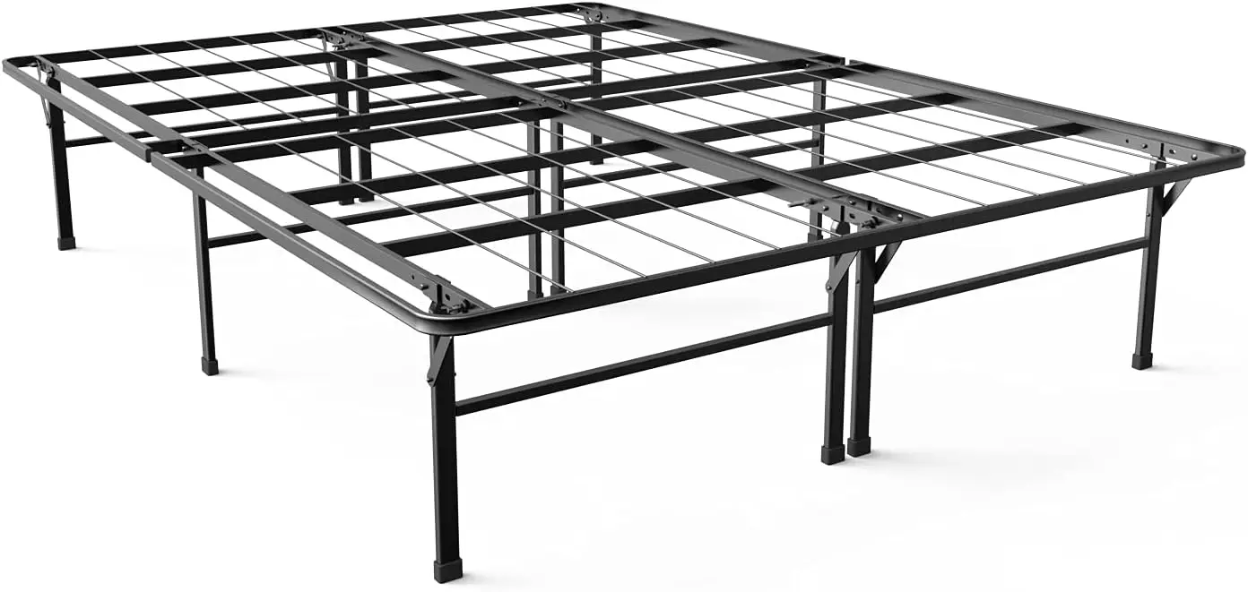 Heavy Duty Mattress Foundation, 16 Inch Metal Platform Bed Frame, No Box Spring Needed, Sturdy Steel Frame