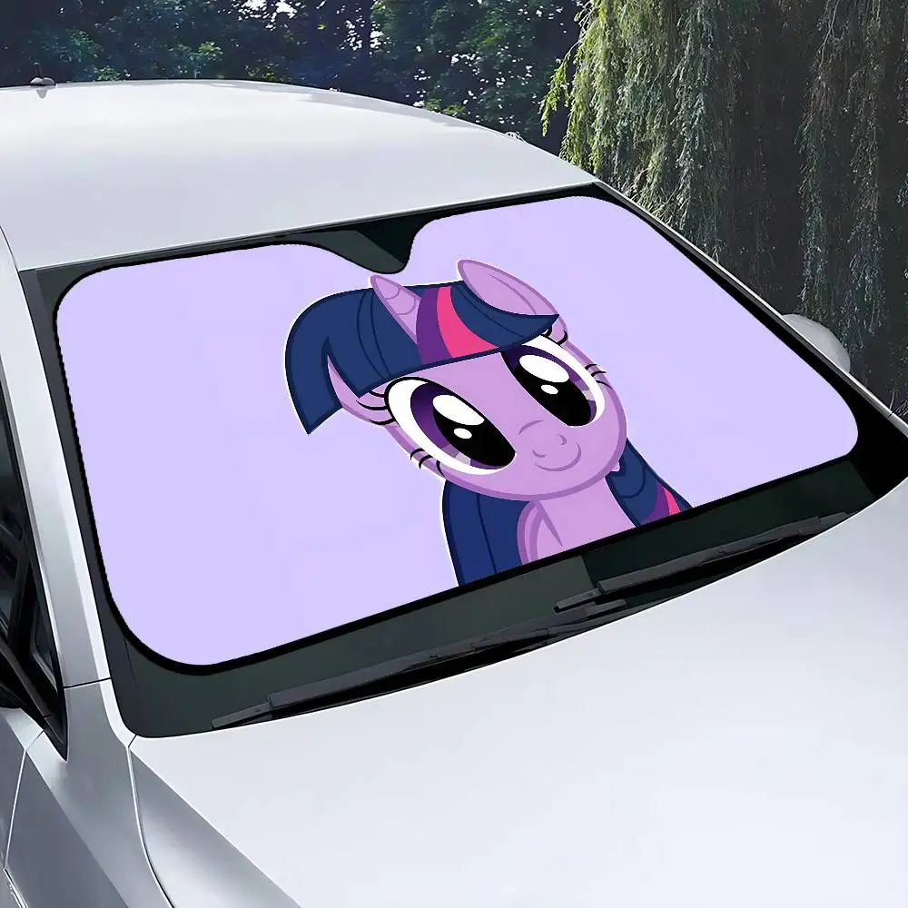 Cute Anime-M-my-little-ponyS Kawaii Stylish And Trendy Windshield Sunshade, Car Windshield Cover Car Sunshade Curtain Protection view 6