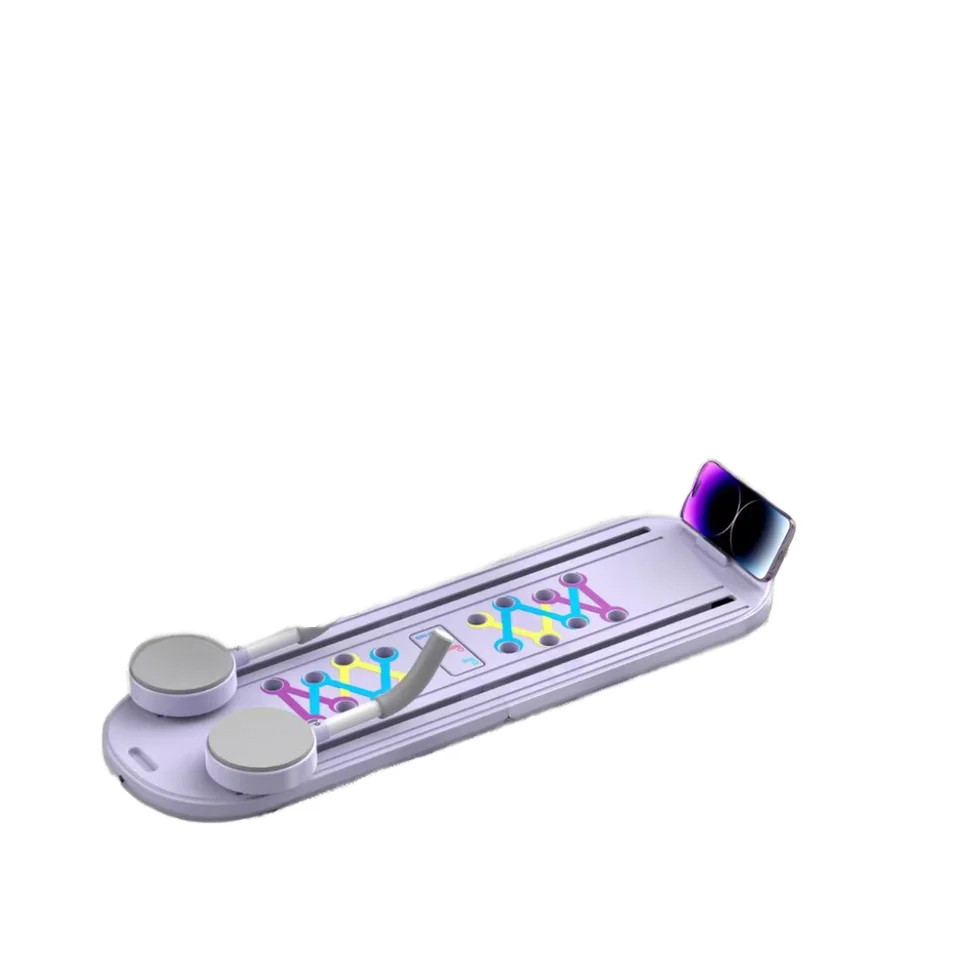 لوح تمرين PP TPE قابل للطي لتدريب القوة المنزلية في الجزء العلوي من الجسم لرفع عجلة البطن مجموعة بيلاتيس المصلح لأسطوانة Ab