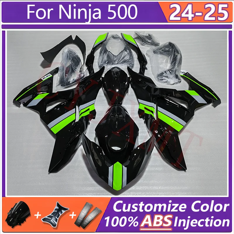 

Motorcycles Aftermarket Fairing for Kawasaki Ninja EX 500 2024 2025 Fairings Body Kit Ninja500 EX500 24 25 Paint Bodyframe Cover