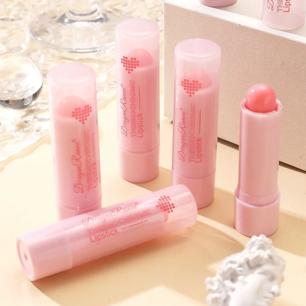 Baume à lèvres à couleur rose, hydratant, gelée de diamant, brillant, paillettes, nourrissant, Transparent, pour une hydratation longue durée