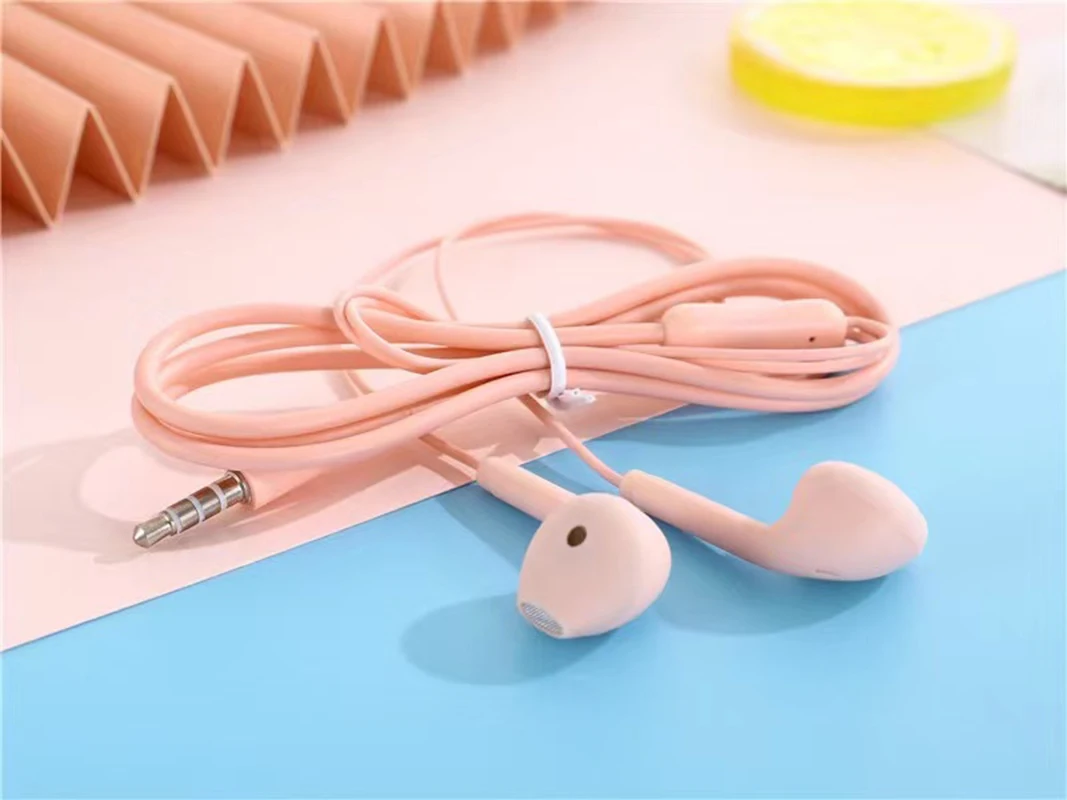 U19 Sport Wired Earphones Super Bass 3.5mm Headphones with Built-in Mic Hands Noise Canceling Earbuds Music Headset Hearing Aids