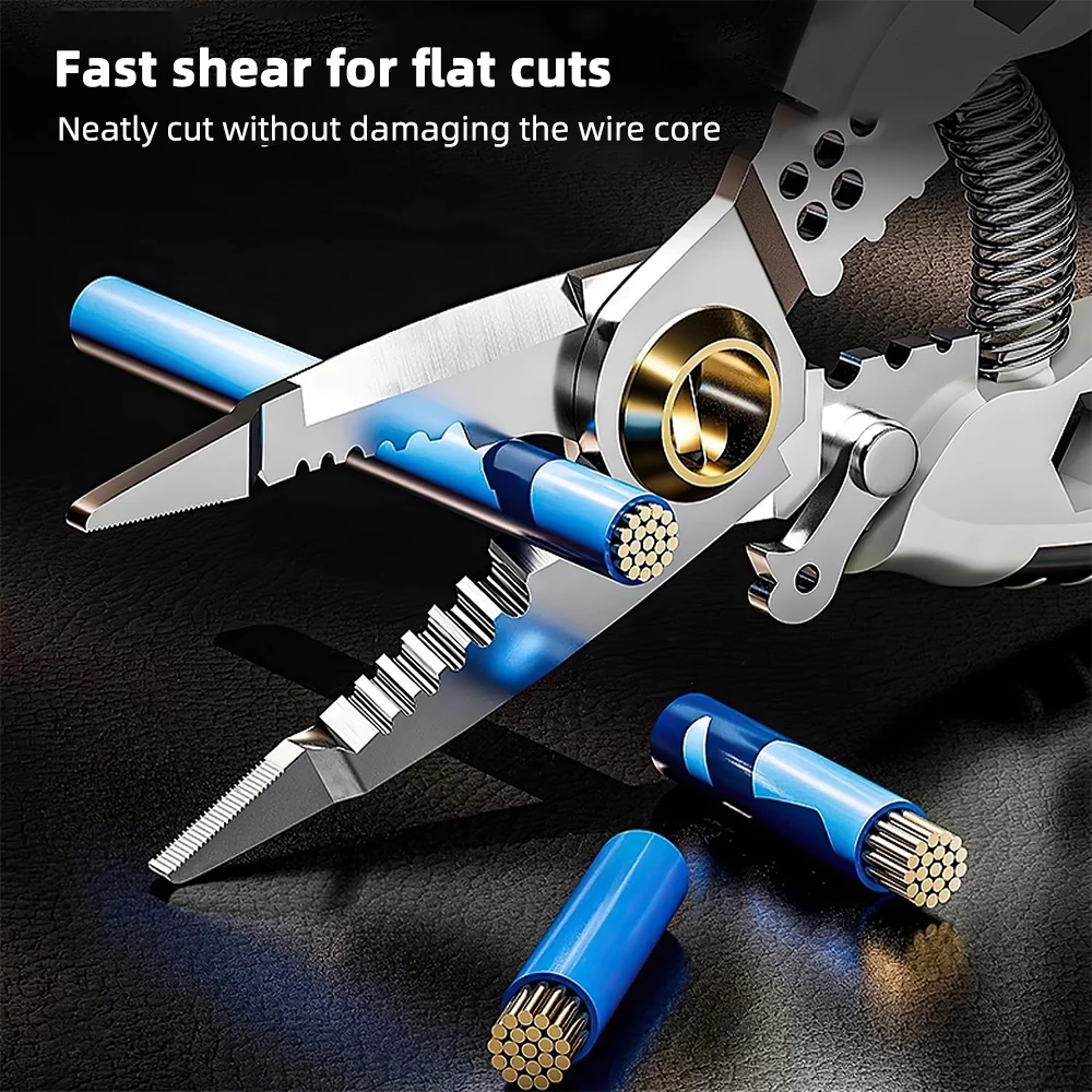 Multipurpose Electric Wire Stripping Pliers Professional Wires Cable Strippers Wire Cutting Stripping Pressing Twisted Hand Tool