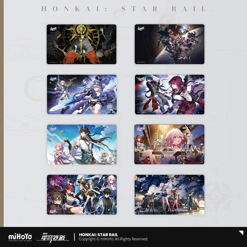

[Genuine] MiHoYo Honkai Star Rail Mouse Pad 700*400*3 Large Mouse Pad Natural Rubber Ultra-fine Fibers Game Related Products