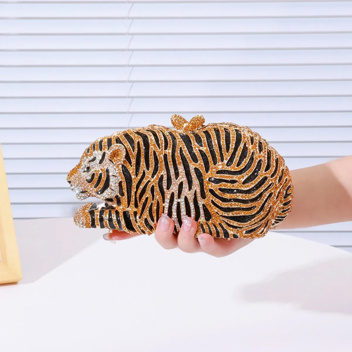 

Клатч для ужина с тигром, сумка для ужина с бриллиантовой цепочкой, женский клатч Bolsos Elegantes Para Dama Bolso De Fiesta Mujer Carteras Para Mujer