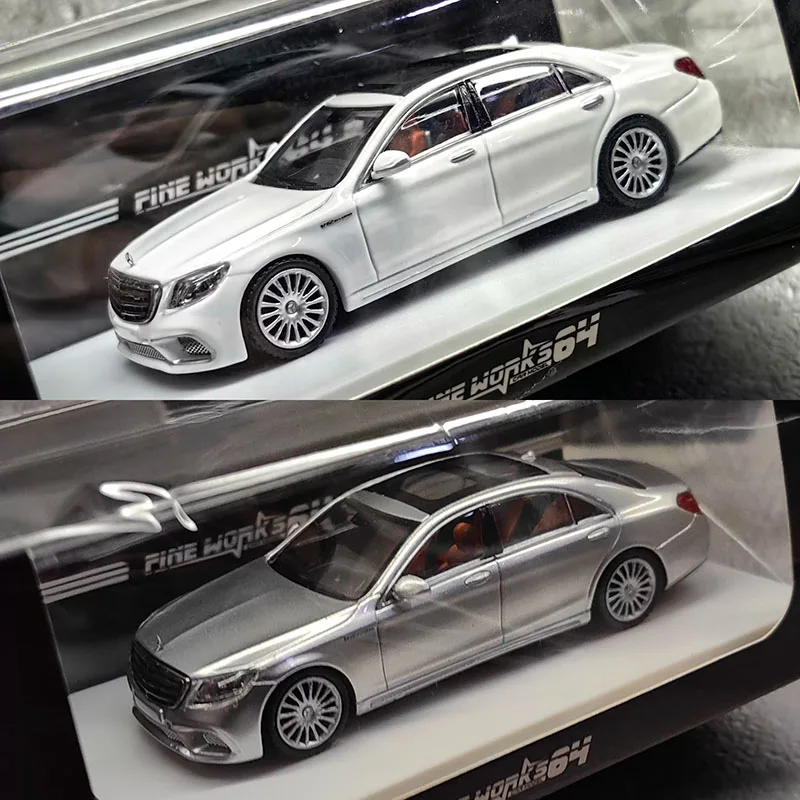 

Diecast 1/64 Scale Fine Works64 Benz AMG S65 Luxury Alloy Car Collectible Toy Gift Souvenir Display Ornament