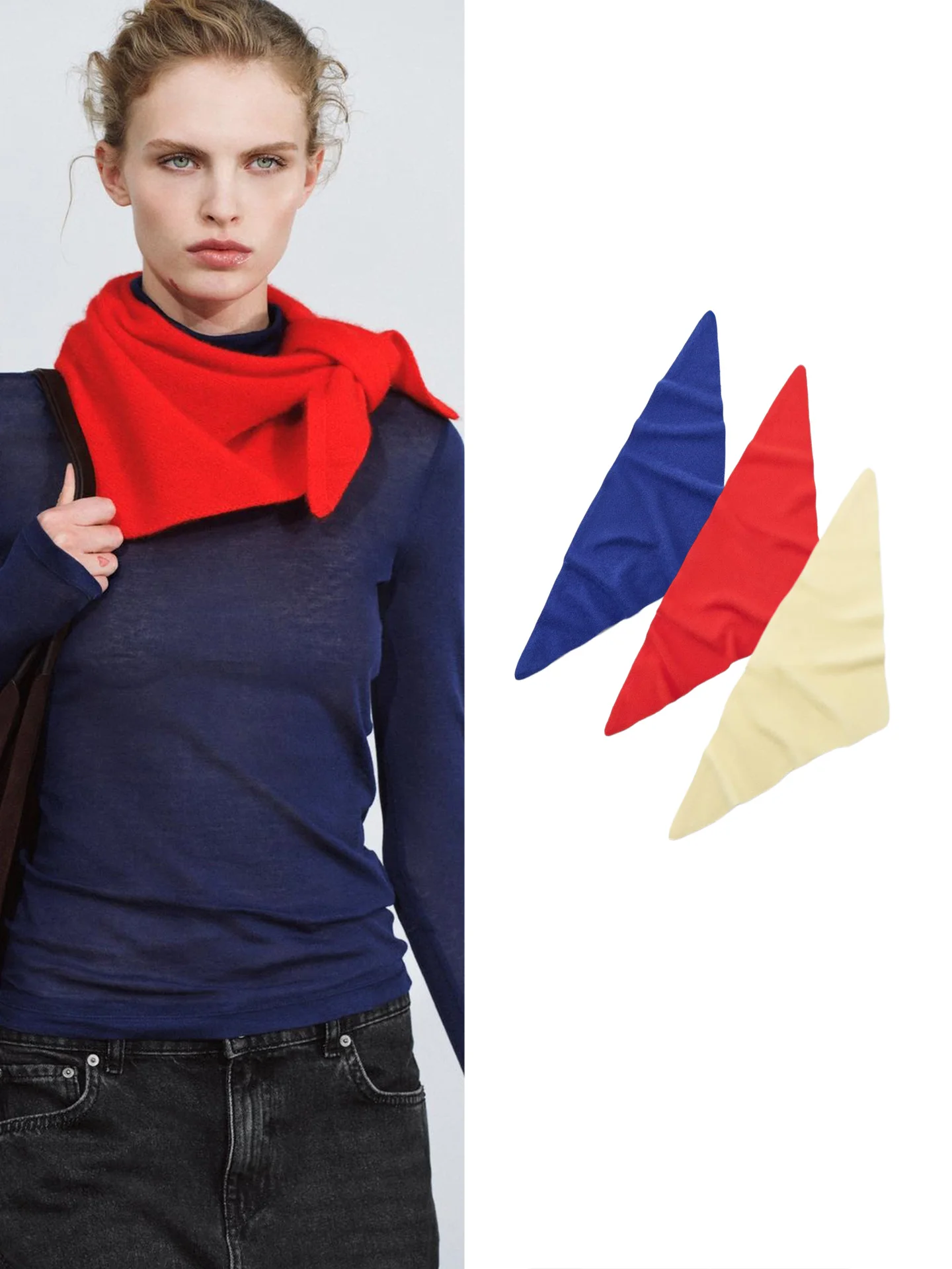 New Autumn Women's Fashionable Pure Color Scarf Versatile Warm Universal  Polyester Fiber Daily Casual Scarf