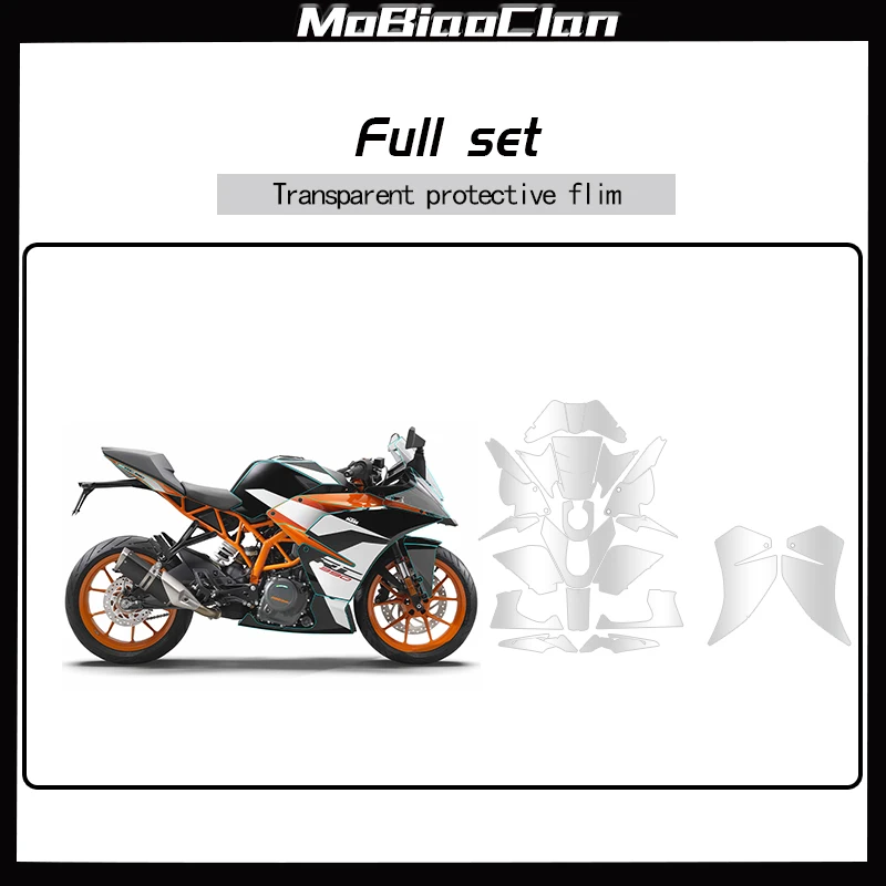 For KTM RC390 rc390 2021 Motorcycle invisible car cover fuel tank sticker transparent sticker modification accessories