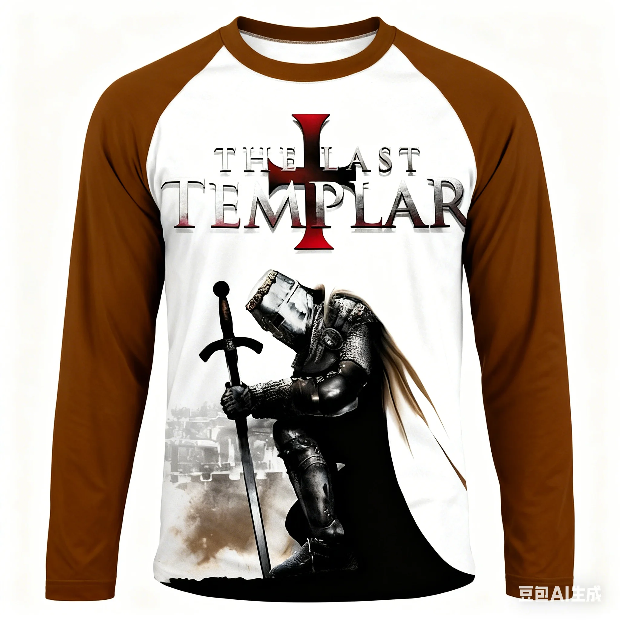 

Crusader Knights 3D Print Men's T Shirt Hip Hop Trend Harajuku Pullover Autumn Casual O-neck Long Sleeve Top Fashion y2k Clothes