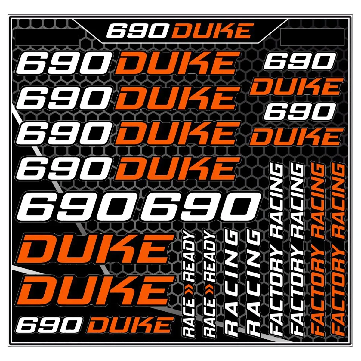 For Ktm Duke 690 Sticker Kit Logo Decal