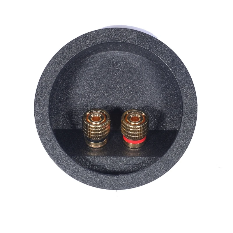  72mm Round Speaker Terminals Cup With Spring Loaded Clip High Conductivity Coppers Contacts For Easy Wire Installation