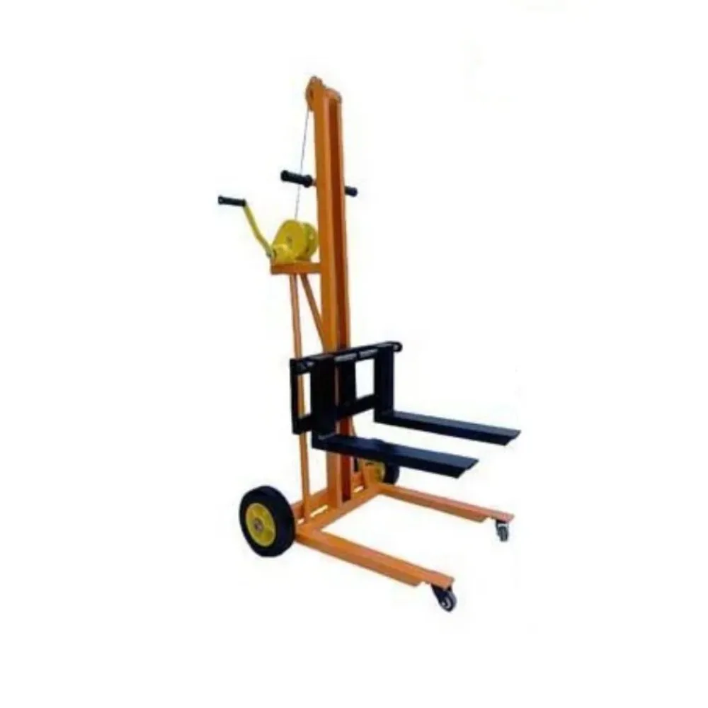 

Hand stacker wire rope winch light manual loading and unloading forklift