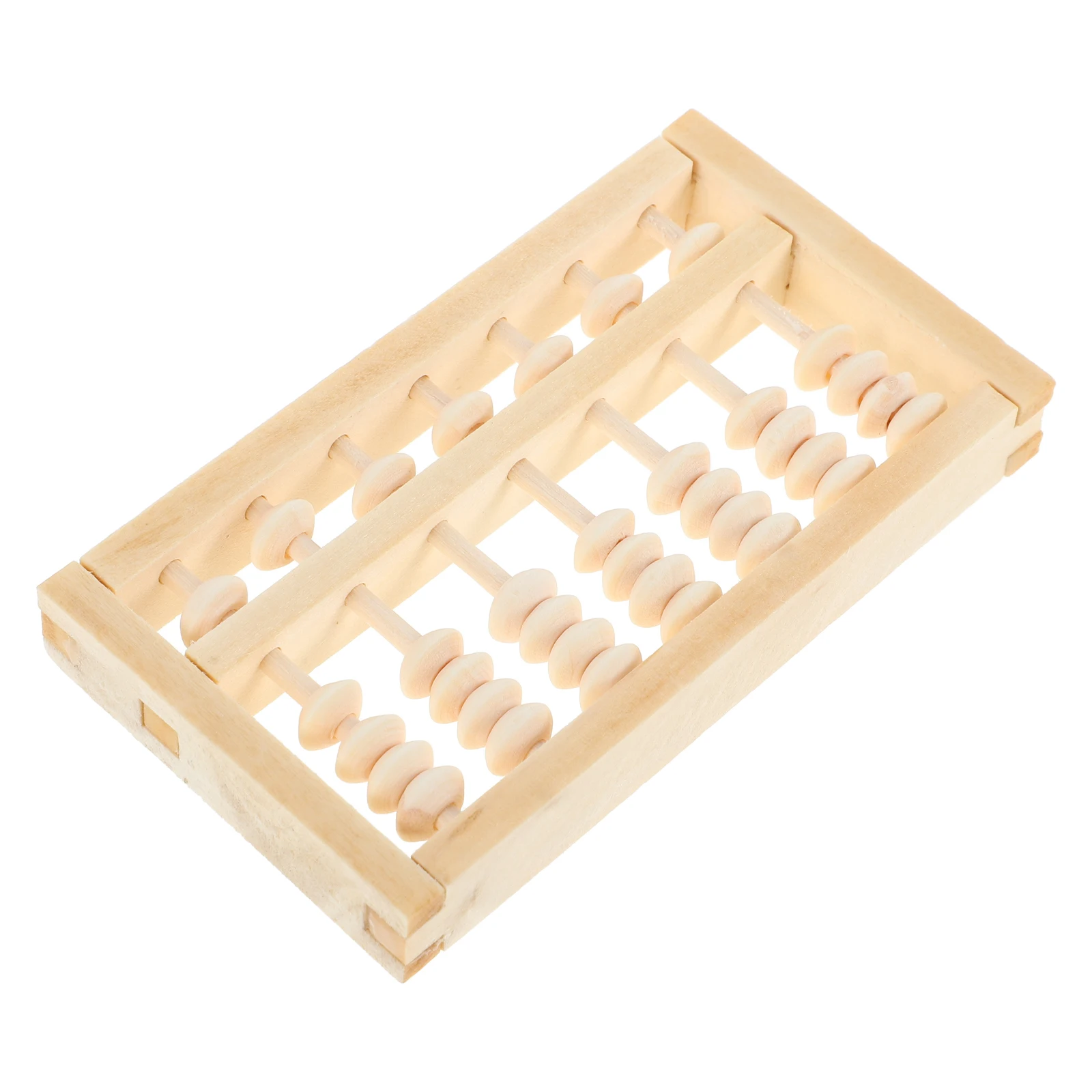 

Wooden Abacus Mini Retro Counting Tool Kids Math Learning Feng Shui Photo Props Arithmetic Toy Small Beads First