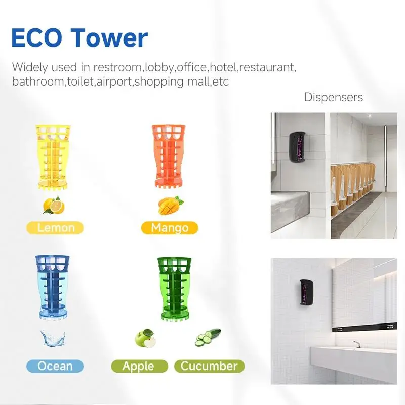 5 Pcs Eco Towe Air Freshener Aroma Reminder Mats Deodorizer Urinal Screen Fragrance Scented Solids Diffuser for Bathroom Toilet