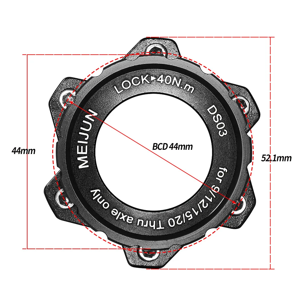 Bicycle Center Lock Disc Locking Ring Bike Center Lock Disc Lock Ring Wheelset Hub Rotor Locking Ring 7075 Aluminum Alloy