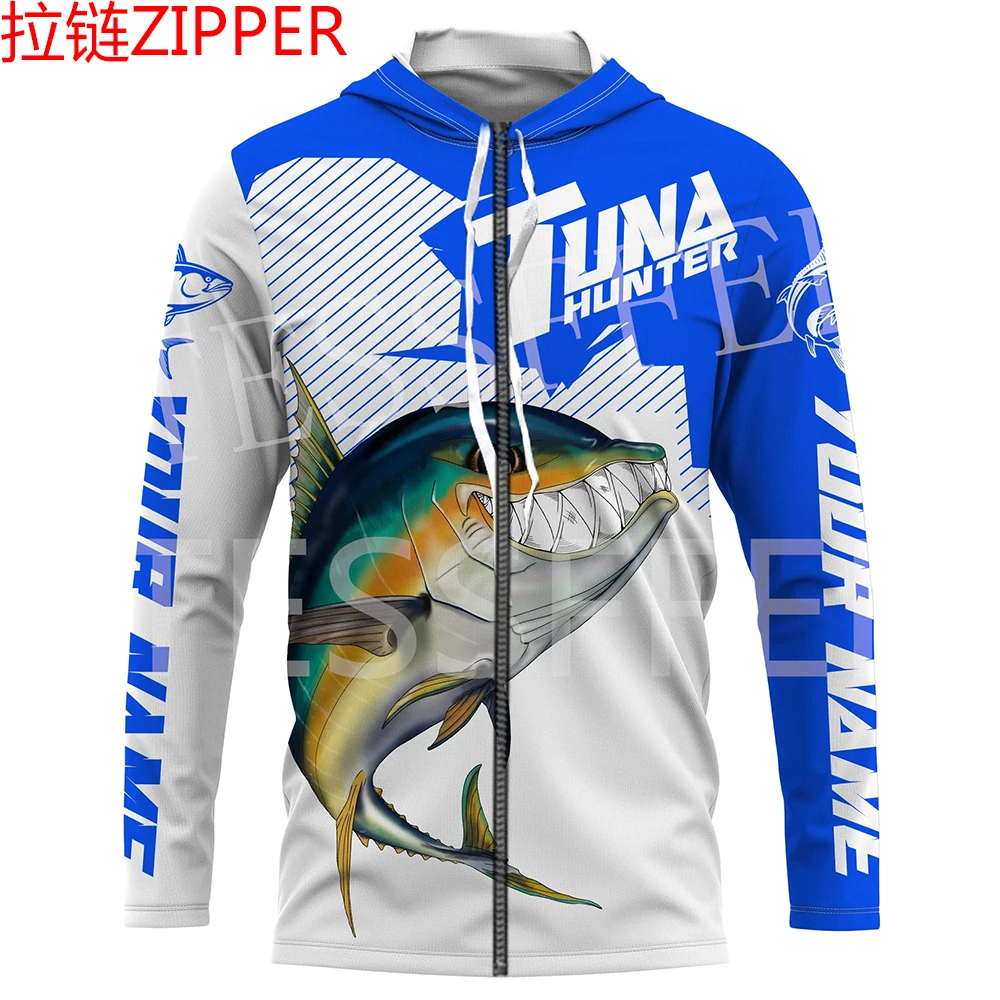 Custom Name Tuna Mahi Fishing Fisher Camo Tattoo Tracksuit Long Sleeves 3DPrint Pullover Harajuku Jacket Casual Funny Hoodies 13