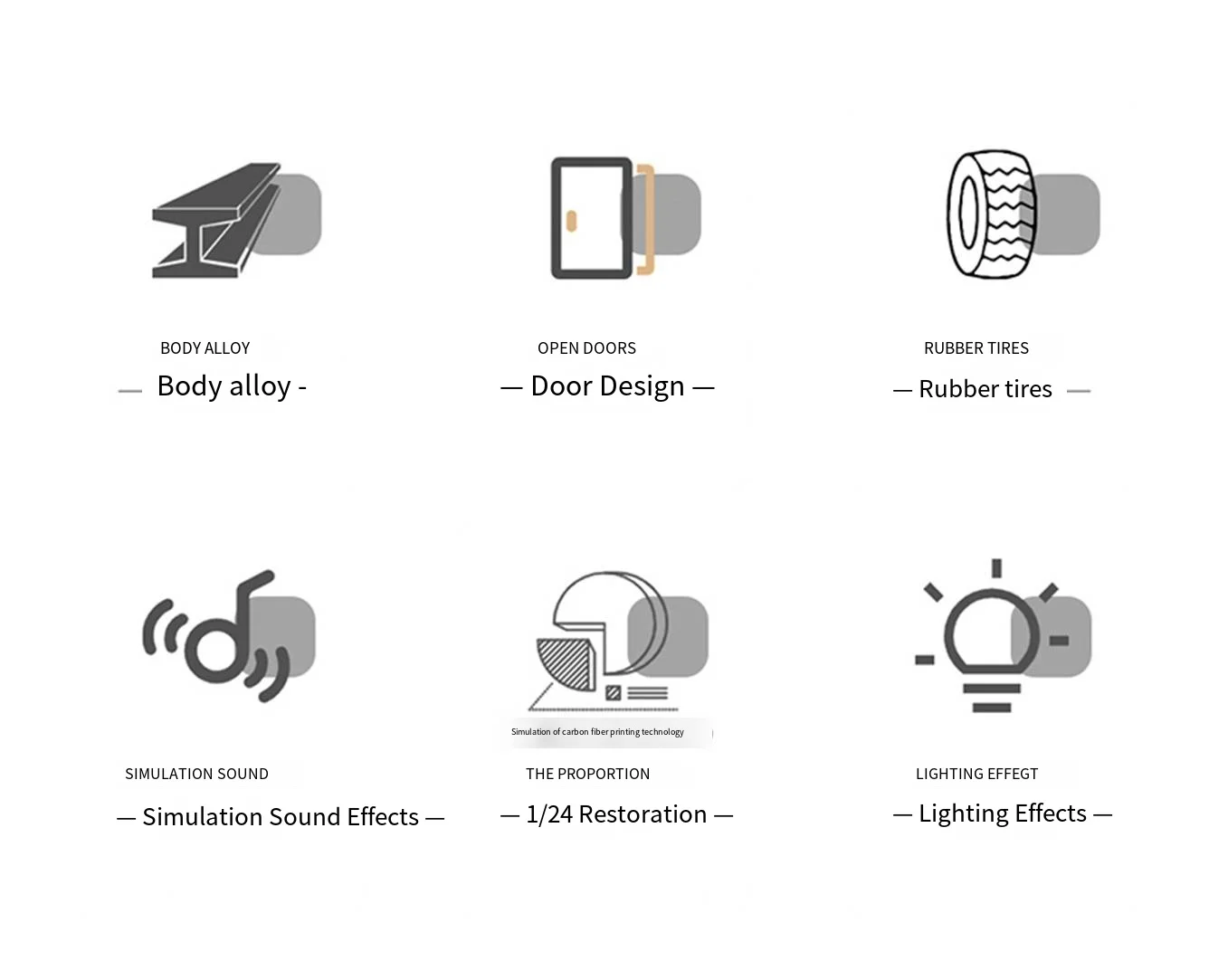 Modelo de carro de luxo 1:24 - Veículo de liga 24052 - Veículo de som e luz com sistema de propulsão - Modelo de veículo de brinquedo infantil