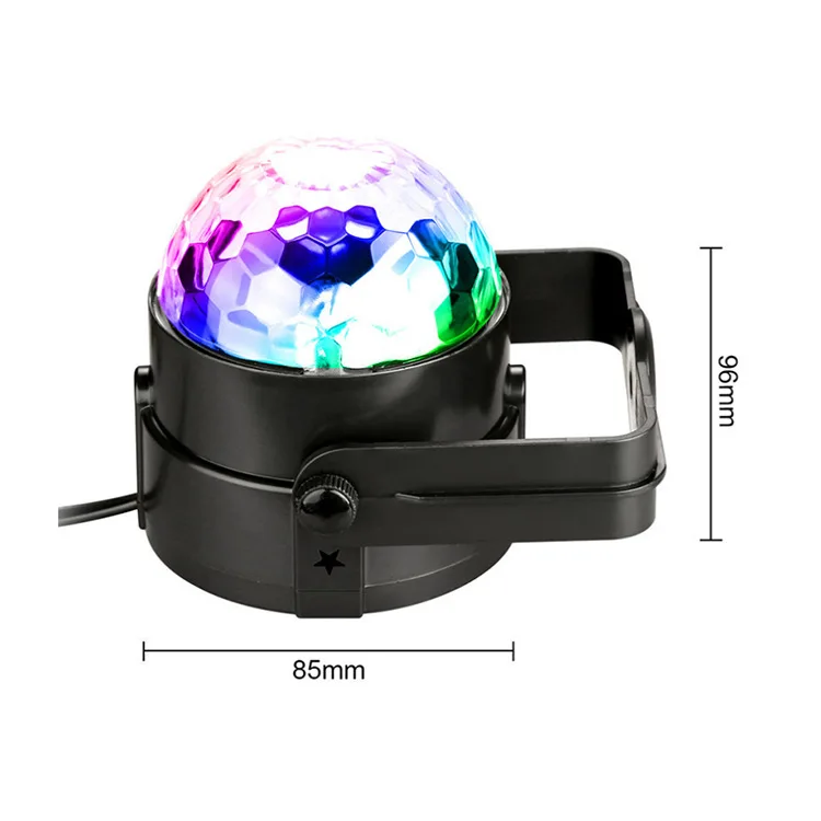 Strobe Light Sound Activated Stage Lamp with Remote Control Disco Ball Lamps for Home Parties Kids Birthday Wedding Bar