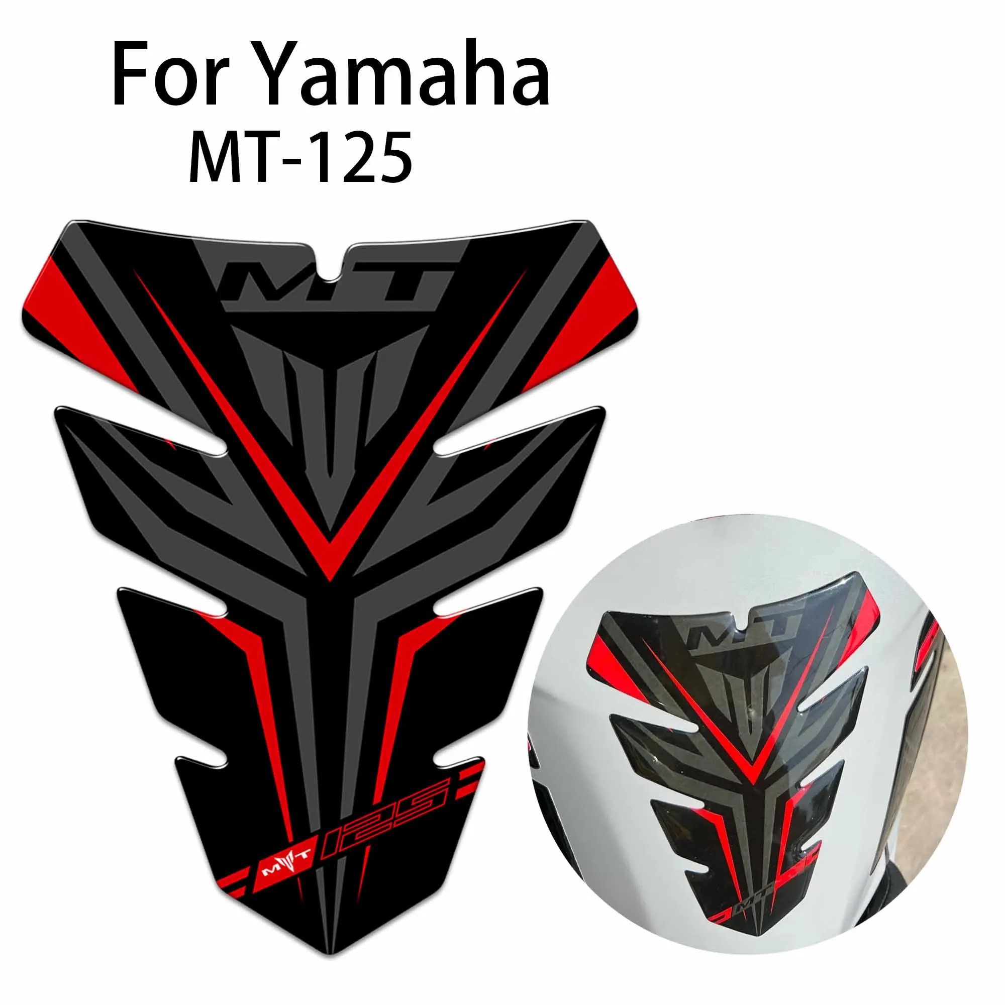 Fit Yamaha MT125 3D Adhesive Decal Stickers Emblem Badge Logo Side Fairing Symbol Protection