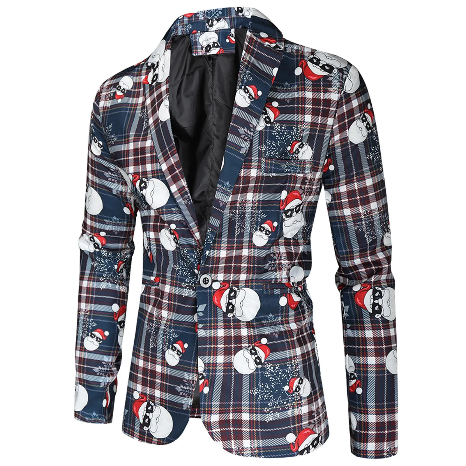 Valentine\'s Gift Men\'s Fashion Suit Party Coat Casual Slim Fit Blazer Buttons Suit 3D heart Print Painting Blazers Jacket Men