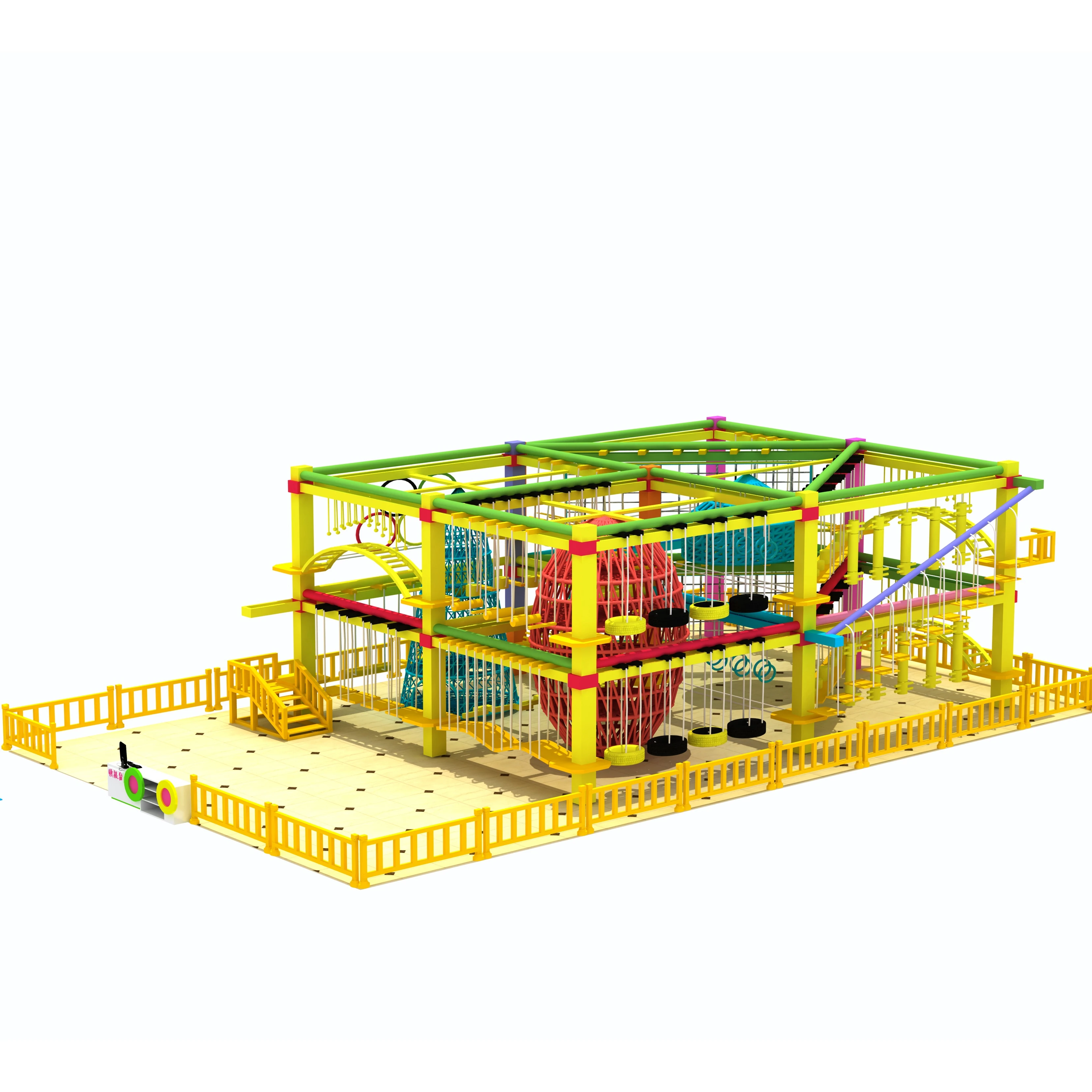 Factory Cheap Price Children'S Indoor Playground Kids' Indoor Playroom With Ninja Warrior Indoor Playground