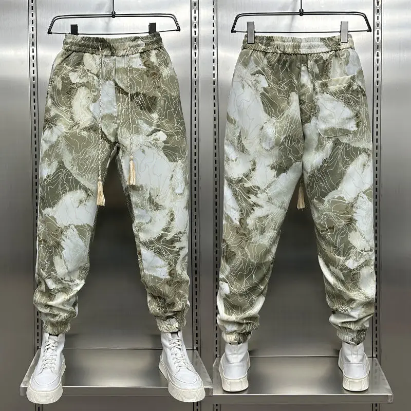 Pantalones bombachos de camuflaje para hombre, pantalones Cargo tácticos militares de camuflaje, varios colores, nuevo estilo y2k, 2024