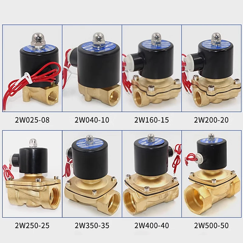 Normally Closed solenoid valve 12v water valve AC220V air valve DN8/10/15/20/25/50Electric valve1/4