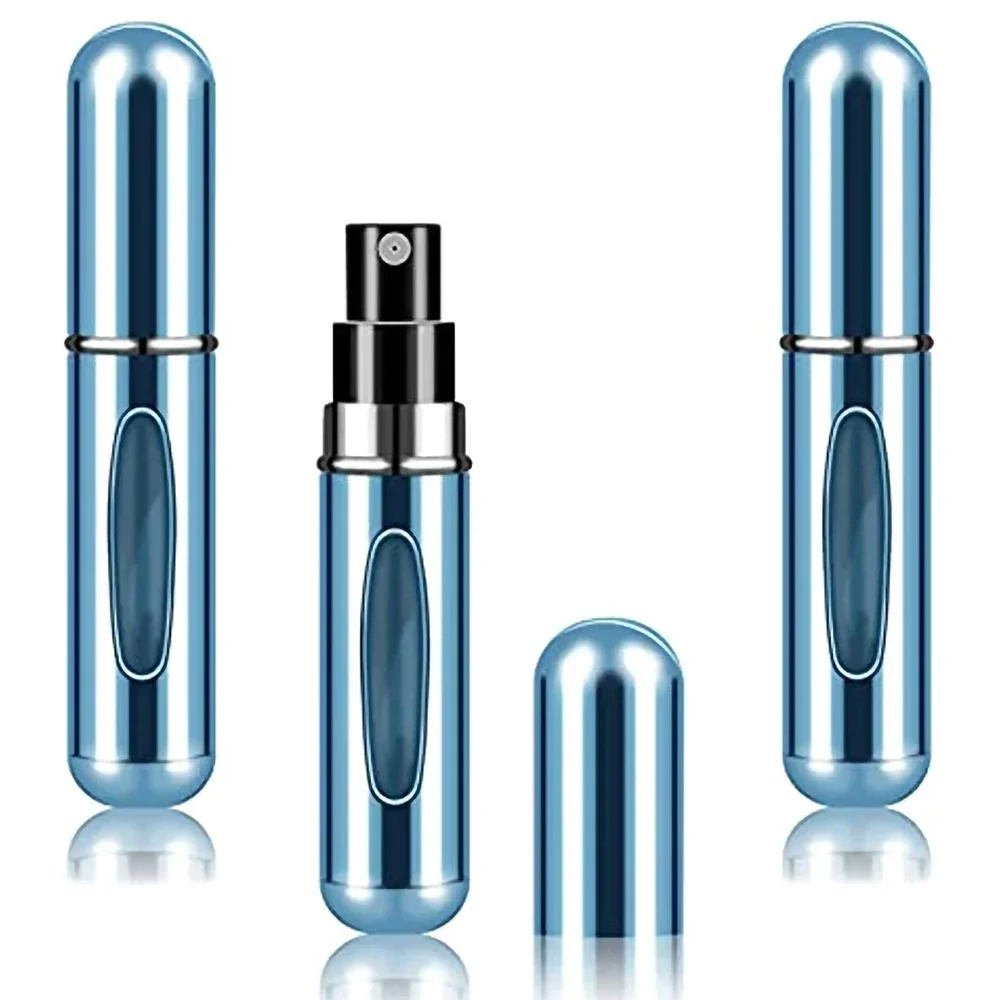 3pcs 5ml Mini Refillable Perfume Bottle with Spray Scent Pump Empty Cosmetic Container Atomizer Bottle For Travel Tool