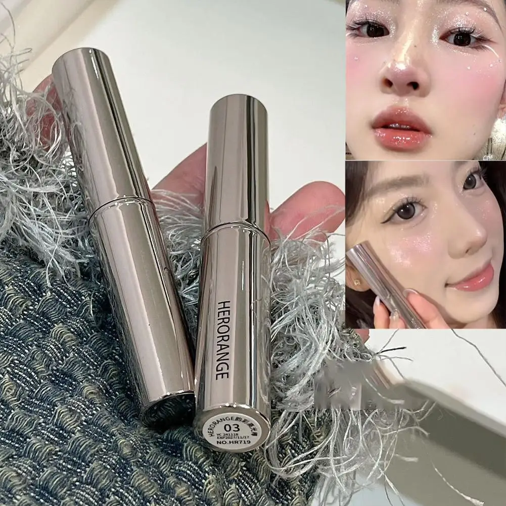 

Dual-Ended Highlighter Eyeshadow Pencil – Shimmering, Brightening, Long-Lasting, Non-Smudge, Pearlescent Glow Stick for Makeup