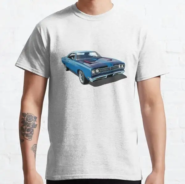 1969 Plymouth Roadrunner in blue Classic jpg T Shirt SweaT 48855