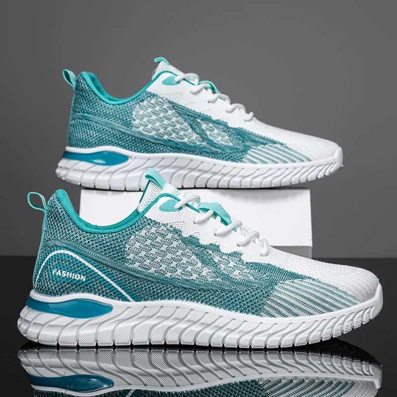 Men's 2025 Large-sized High-quality, Comfortable, Flat, Anti-slip, Breathable Mesh Lace-up Outdoor Casual Sports Shoes