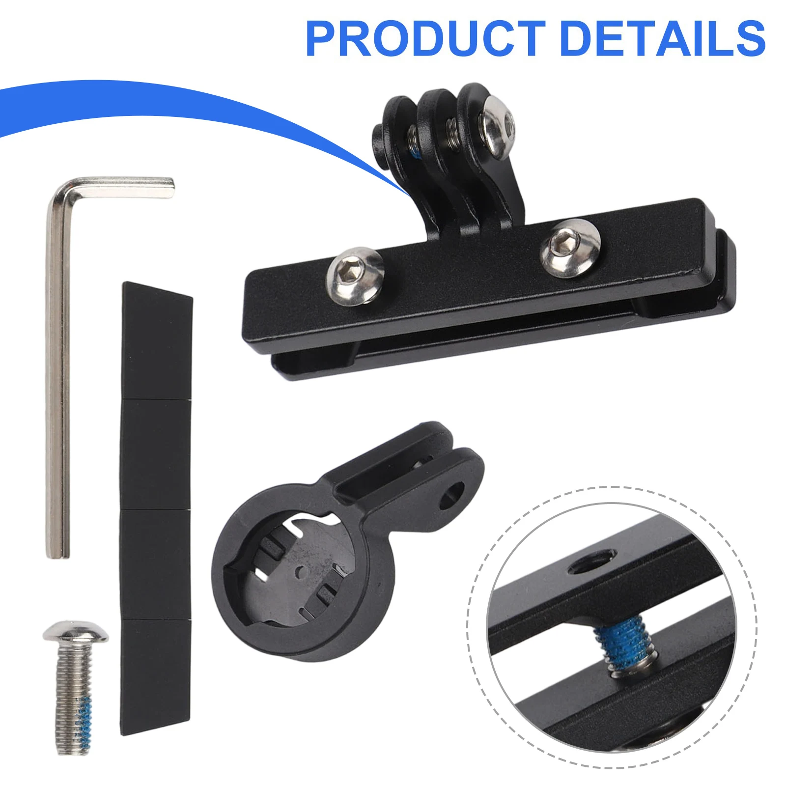 سبائك الألومنيوم دراجة مقعد السكك الحديدية جبل قوس دراجة السرج الضوء الخلفي محول تركيب ل Magicshine RN120 دراجة الملحقات