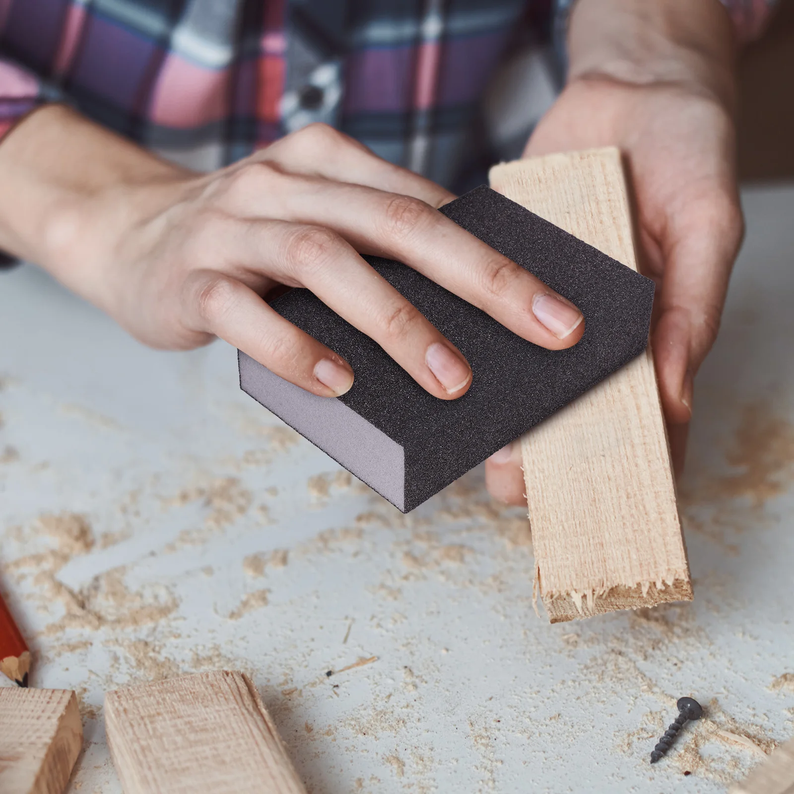 

18 шт., бытовая щетка для чистки, многофункциональная карборундовая губка, инструмент для полировки, губка для удаления накипи, губка для удаления пятен в кастрюле