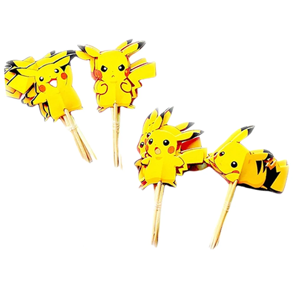 24 Stück/Packung Elfen-Kuchenaufsatz Anime-Figur Charizard Kuchendekoration Kawaii Kinder Geburtstagsparty Deko-Zubehör Spielzeug