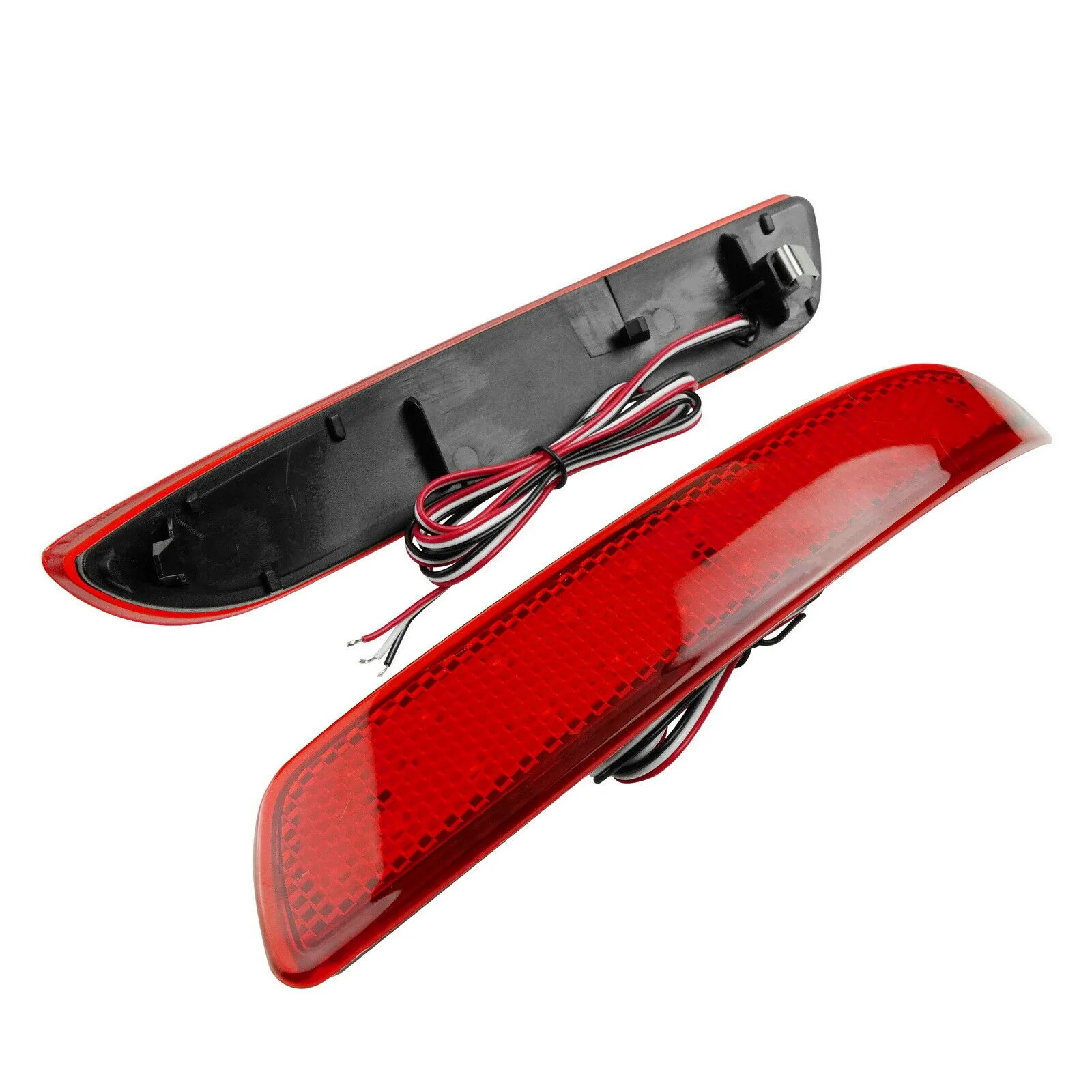 

1 Pair Red LED Rear Bumper Reflector Tail Stop Brake Light For-BMW X5 X6 M E70 E71 2006-2013 16475610