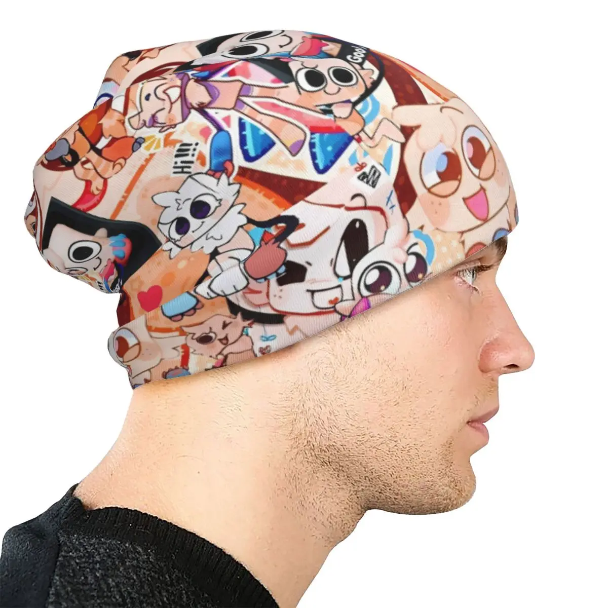 Dandys World Shelly Caps Catoon عارضة الكبار في الهواء الطلق Skullies Beanies قبعة الربيع الدافئة الحرارية مطاطا بونيه القبعات #4