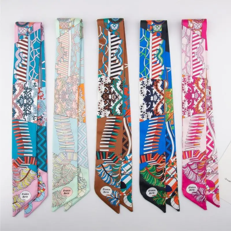 

New Imitation Silk Strapping Bag Handle Twill Scarf Strapping Bag Ribbon Decorative Small Ribbon