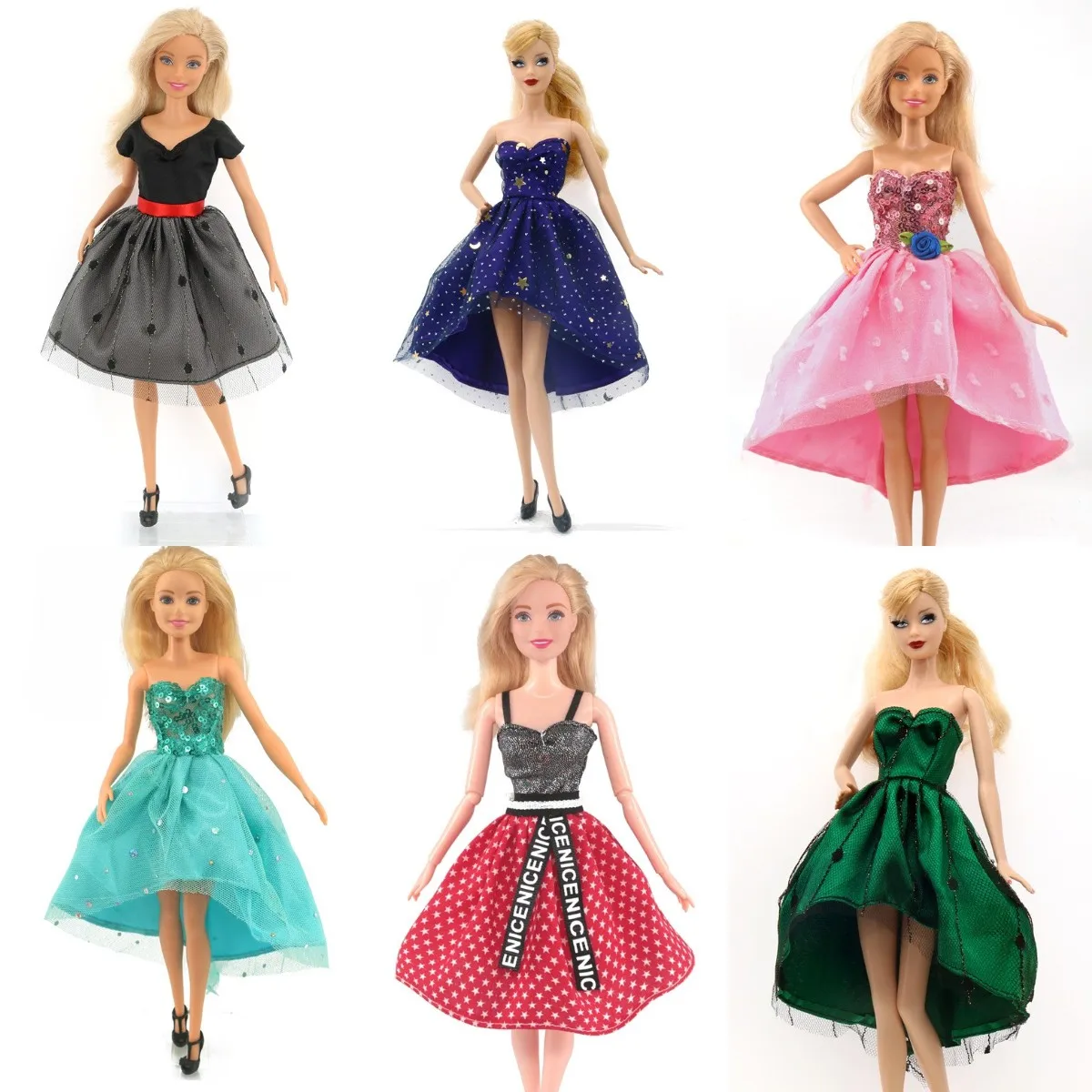 

Fashion Handmade Beautiful Princess Dresses Flower Pattern Skirt Clothes 1/6 Doll Clothes for Barbie 30cm Doll Accessories Toys