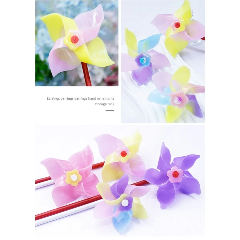 

E15E Pinwheel Resin Mold Ornaments Crystal Epoxy Mold Rotary Windmill Silicone Moulds