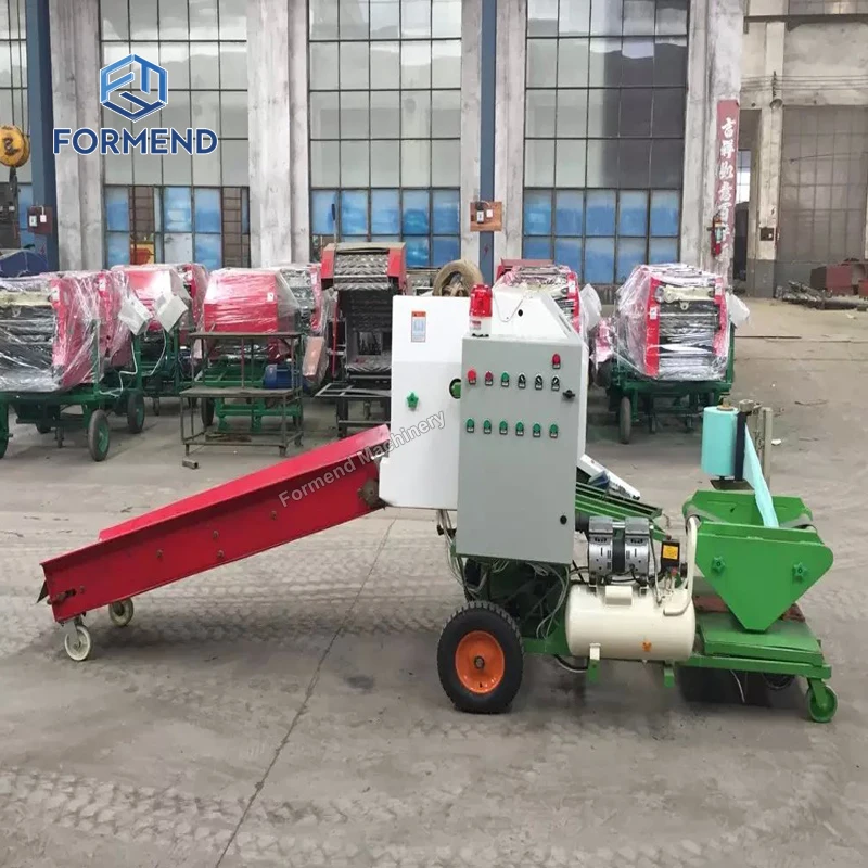 Low Maintenance Bale Wrapper Machine Easy to Use Round Baler Wrapper for Daily Farming