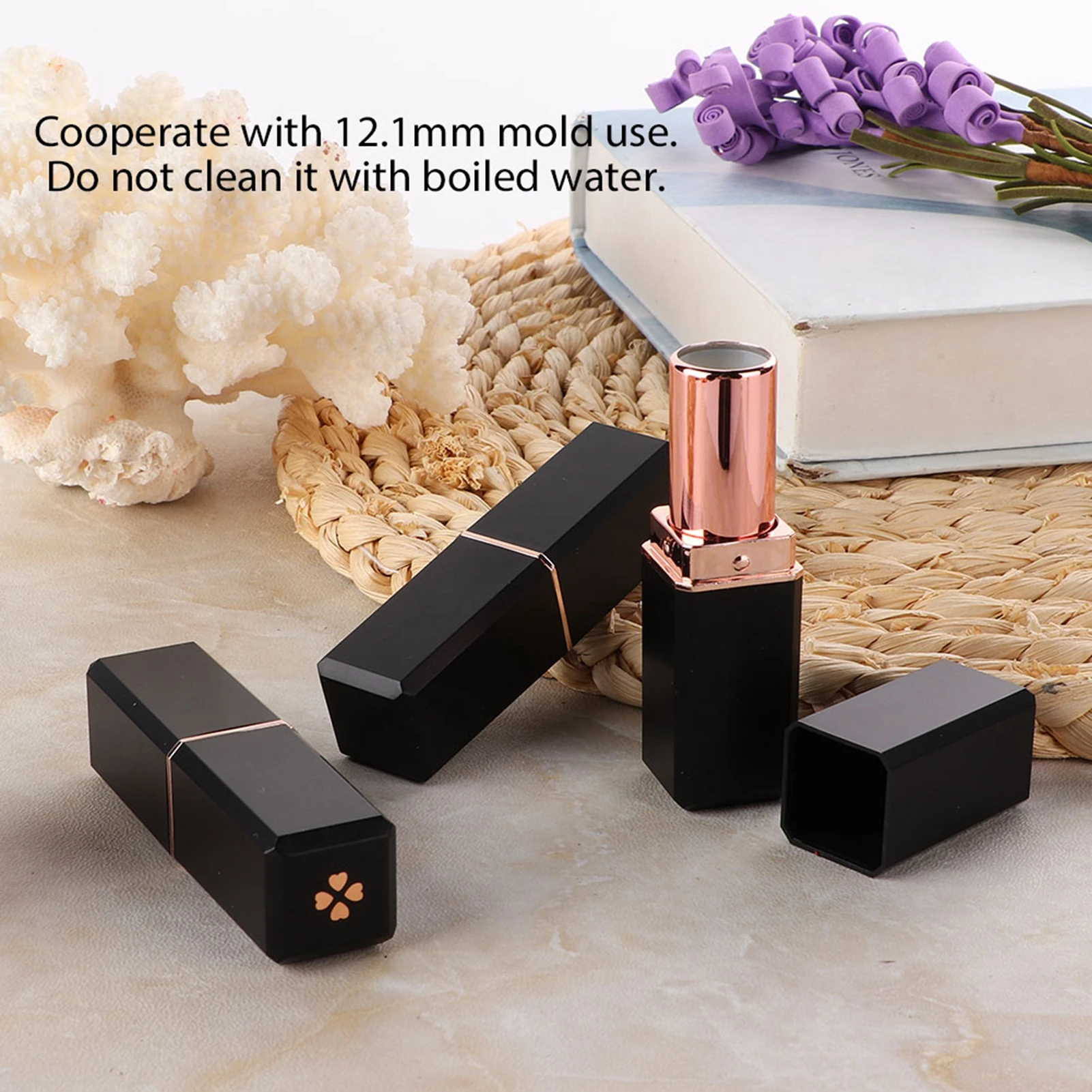 20 Stück leere Lippenstifttuben, DIY-Kosmetik-Lippenstift, 12,1 mm, leere Tuben, selbstgemachte Lippenstiftbehälter, Lippenbalsam-Behälter – Detail 4