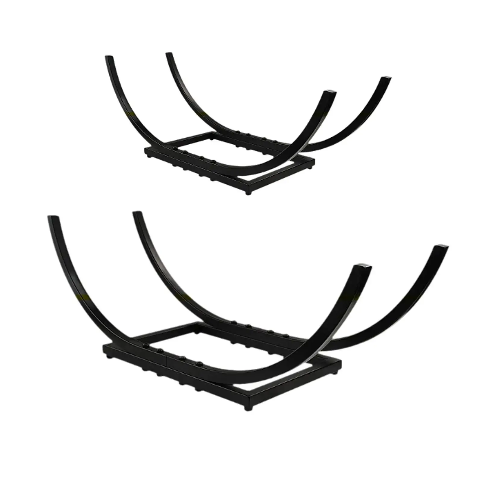 

Firewood Rack Decorative Indoor Outdoor Stable Black Detachable Fireplace Decoration Metal Organizer Fireplace Wood Rack Stand