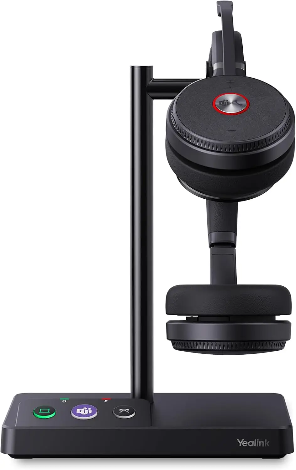 

Беспроводная гарнитура DECT с базой, радиус действия 525 футов, микрофон с двойным ухом и шумоподавлением для ПК, настольного телефона, сертифицированный зум, телефон UC