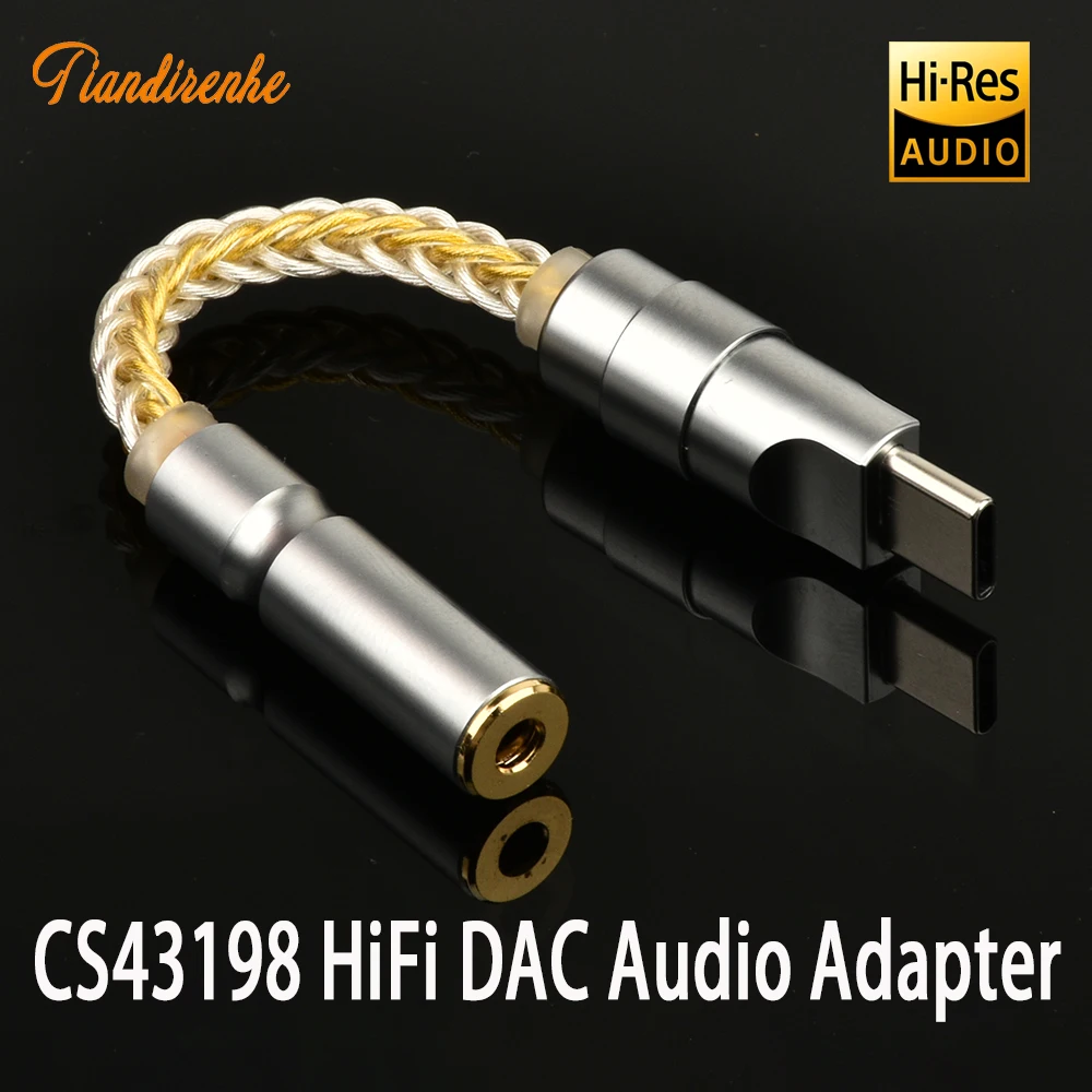 

Новый HiFi DAC-адаптер CS43198 с декодером аудио, Type-C на 3.5 мм, усилитель для наушников HiFi для Android/iPhone 15, 16, 17